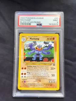 Pokemon Cards: Wizards Black Star Promo: Machamp 43 PSA 9 - Image 1