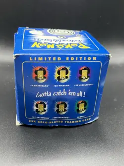 Pokemon 23K Gold Plated Poliwhirl Trading Card 1999 Burger King Sealed Inside! - Image 3