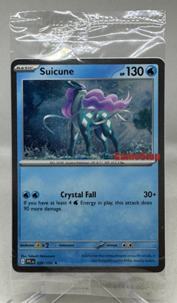 Suicune GameStop Stamped Promo Card 026/094 (New & Factory Sealed) - Image 1