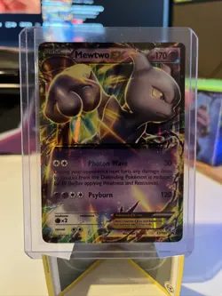 Mewtwo EX XY183 Black Star Promo Holo Pokemon Card MP/LP - Image 1