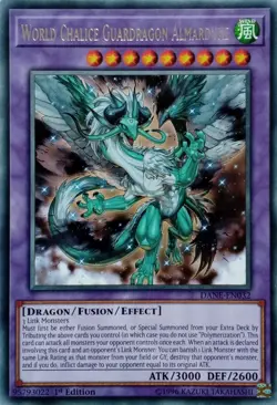DANE-EN032 WORLD CHALICE GUARDRAGON ALMARDUKE RARE 1ST EDITION YuGiOh CARD - Image 1