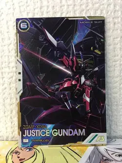 JUSTICE GUNDAM FQB02-005 Parallel Gundam Arsenal Base Card seed - Image 1
