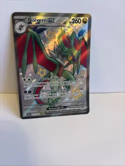 Pokemon TCG Noivern EX Shiny Full Art Ultra Rare Holo Card 220/091 Paldean Fates - Image 1