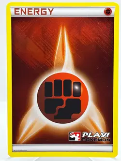 Fighting Energy Play! Pokemon League Promo Cross Hatch Holo Pokemon TCG Card - Image 1
