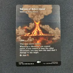 Volcano of Roku's Island - (Borderless) Avatar: The Last Airbender Mtg Card NM - Image 1