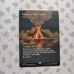 Volcano of Roku's Island - (Borderless) Avatar: The Last Airbender Mtg Card NM - Image 2