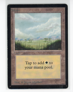 Magic The Gathering MTG Beta Edition Plains (B) MP (EG) - Image 1