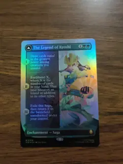 The Legend of Kyoshi Borderless Foil MTG Avatar Mythic 358 NM X1 - Image 1