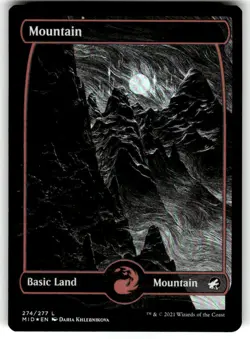 Mountain (274) Innistrad: Midnight Hunt Foil MTG NM - Image 1