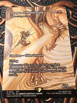 MTG Dragon of Mount Gulg - Ancient Copper Dragon - Showcase NM-Mint Final Fantas - Image 1