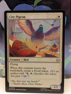 City Pigeon (FOIL) - 0004 - Marvel's Spider-Man - MTG - NM - Image 1