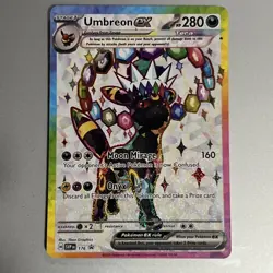 Pokemon Prismatic Evolutions Figure Collection Black Star Promo UMBREON EX 176 - Image 1