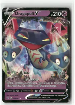 Pokemon Dragapult V Ultra Rare SWSH02: Rebel Clash 092/192 NM - Image 1