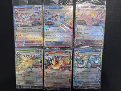 Pokemon Prismatic Lot. Sylveon, Glaceon, Espeon, Vaporeon, Flareon, Leafeon - Image 1