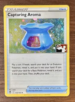 Capturing Aroma Holo Pokemon Prize Pack Series Promo Pokemon 153/195 NM* - Image 1