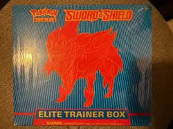 Sword and Shield Base Set Elite Trainer Box ETB [Zamazenta] SEALED Pokemon 2020 - Image 1