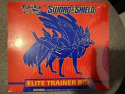 Pokemon TCG Zacian Sword and Shield ETB Elite Trainer Box New Factory Sealed - Image 1