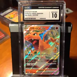 🔥2022 Pokemon Japanese Star Birth Charizard VSTAR 015/100 CGC GEM MINT 10🔥 - Image 1