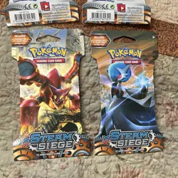 Pokemon TCG XY Steam Siege Sleeved Booster Art Set Factory Sealed 4 Packs - Image 4