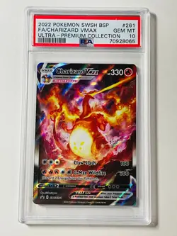 PSA 10 Charizard VMAX 2022 Pokemon SWSH 261 Black Star Promo Gem Mint UPC +Bonus - Image 1