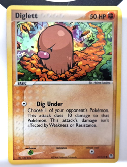 POKEMON DIGLETT 61/112 FIRE RED & LEAF GREEN RARE HOLO PACKET TO SLEEVE MINT - Image 1