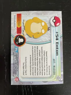 1999 Topps Chrome T.V. Enton Foil deutsch #54 Pokemon - Image 2