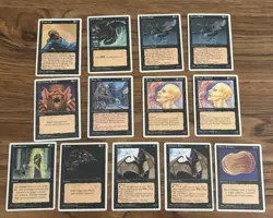MTG 100 Card Set Of Black Cards Mostly Revised But Several Editios SEE PICS - Image 3