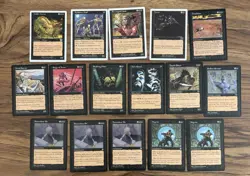 MTG 100 Card Set Of Black Cards Mostly Revised But Several Editios SEE PICS - Image 4