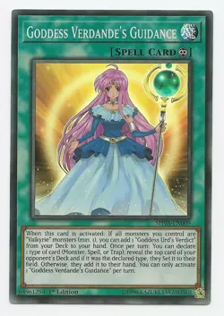 Goddess Verdande's Guidance SHVA-EN009 Super Rare Yu-Gi-Oh Card 1st Edition New - Image 1