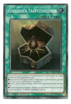 Forbidden Trapezohedron SHVA-EN019 Secret Rare Yu-Gi-Oh Card 1st Edition New - Image 1