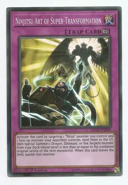 Ninjitsu Art of Super-Transformation SHVA-EN029 Super Rare Yu-Gi-Oh Card 1st New - Image 1