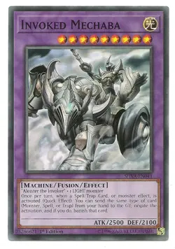 Invoked Mechaba SHVA-EN041 Super Rare Yu-Gi-Oh Card 1st Edition New - Image 1