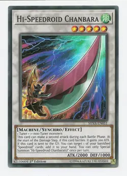 Hi-Speedroid Chanbara SHVA-EN051 Super Rare Yu-Gi-Oh Card 1st Edition New - Image 1