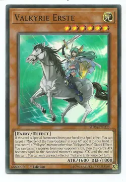 Valkyrie Erste SHVA-EN003 Super Rare Yu-Gi-Oh Card 1st Edition New - Image 1