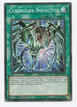 Cyberdark Impact! SHVA-EN053 Super Rare Yu-Gi-Oh Card 1st Edition New - Image 1