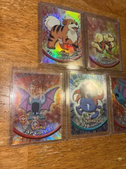 Pokemon Vintage Topps Holo 5 Card Lot LP/NM 1999 Nintendo - Image 2