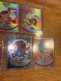 Pokemon Vintage Topps Holo 5 Card Lot LP/NM 1999 Nintendo - Image 3