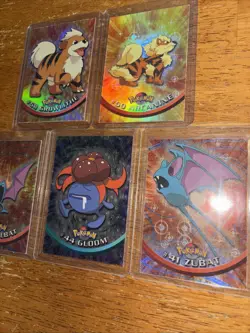 Pokemon Vintage Topps Holo 5 Card Lot LP/NM 1999 Nintendo - Image 4