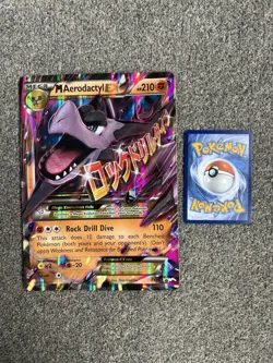 Pokemon Card M Aerodactyl EX Black Star Promo XY98 JUMBO - Image 1