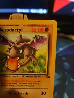 Pokemon TCG Aerodactyl Fossil Card 16/62 Unlimited Rare LP - Image 3