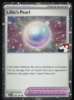 Pokemon Lillie’s Pearl 151/159 Prize Pack Series Cards Cosmo Holo Pack Fresh NM - Image 1
