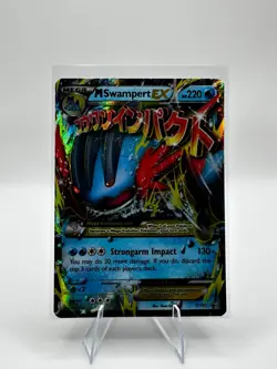 Pokemon MEGA M Swampert EX Ultra Rare XY87 Black Star Promo Holo TCG Card - Image 1