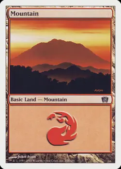 Mountain (345) 8th Edition PLD Basic Land MAGIC THE GATHERING CARD ABUGames - Image 1