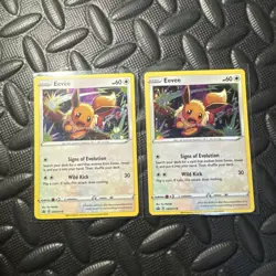 Eevee Black Star Promo Cosmo Holo SWSH118 x2 - Sword & Shield Pokemon Cards - Image 1