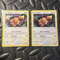 Eevee Black Star Promo Cosmo Holo SWSH118 x2 - Sword & Shield Pokemon Cards - Image 3