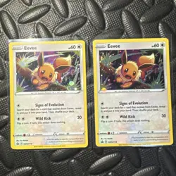 Eevee Black Star Promo Cosmo Holo SWSH118 x2 - Sword & Shield Pokemon Cards - Image 4