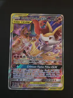 Charizard & Braixen GX - SM230 - Pokemon Sun & Moon Promo Ultra Rare Card NM - Image 1