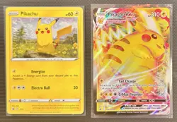 Pokemon Pikachu Card Lot Holofoil VMAX Promo Pokemon TCG Card Bundle Pikachu TCG - Image 1