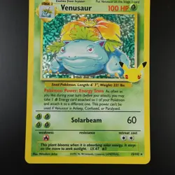 Venusaur 15/102 Pokemon Celebrations Classic Collection Holo Card - Image 3