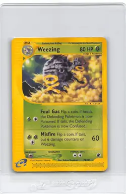 WEEZING 70/165 - RARE NON-HOLO - Expedition eREADER - WOTC POKEMON CARD - LP/MP - Image 1